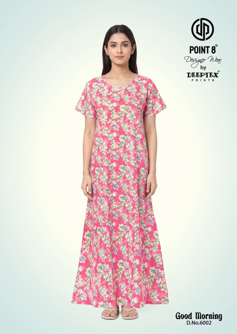 Good Morning Vol 6 By Deeptex Cotton Printed Nighty Gown 